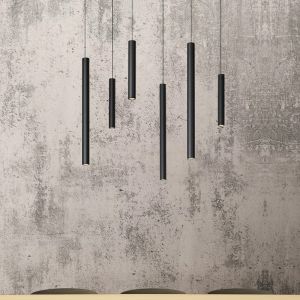 Suspension moderne noire, Lorenz, 4W, 3000K LED