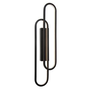 Applique murale moderne noire, Thelma, 33W, dim to warm LED