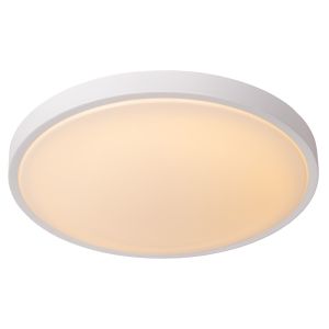 Plafonnier salle de bain moderne blanc, Dasher, 24W, 2700K LED, IP44