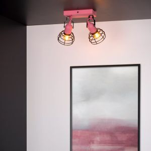 Spot plafond pour enfants moderne rose, Paulien