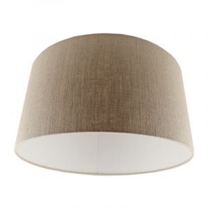 Abat-jour marron Milene, Tissu, moderne