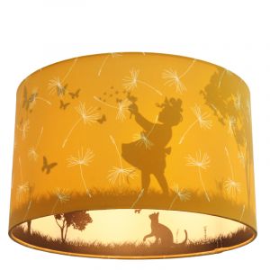 Plafonnier pour enfants jaune en tissu, Butterfly