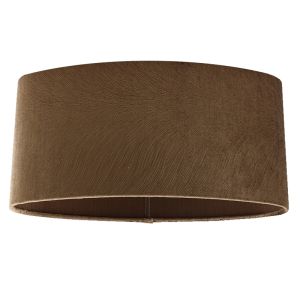 40 cm abat-jour en velours marron ovale, Rody
