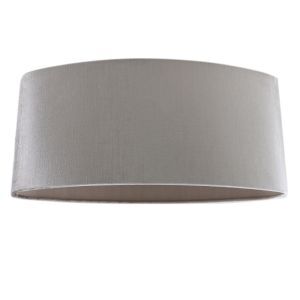 50 cm abat-jour en velours gris ovale, Rody