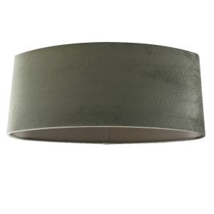 50 cm abat-jour en velours vert ovale, Rody