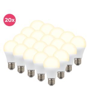 20-pack Cenor E27 A60 LED chaude ampoule blanche, 8,5W