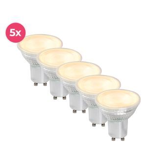 Lampe LED GU10 transparente dimmable Antonie, 5w, blanc chaud