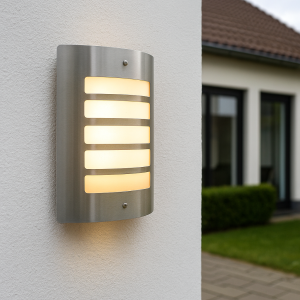 Luminaire extérieur argenté moderne, Manuel, IP44