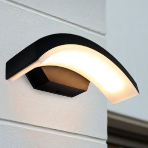 Luminaire extérieur noire moderne, Annemay, 6W, 3000K LED, IP54
