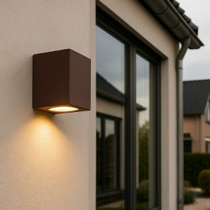 Luminaire extérieur couleur rouille moderne, Corella, IP44
