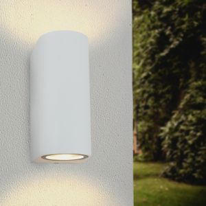 Luminaire extérieur en aluminium blanche, Corina, IP44