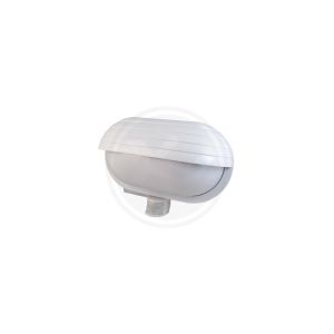 Applique extérieur avec détecteur de mouvement en plastique blanche, Killian, IP44