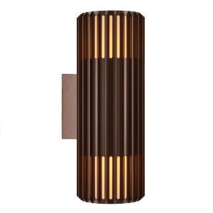 Luminaire extérieur design marron, Aludra, IP54