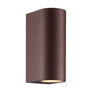 Applique up and down moderne couleur rouille, Dion, IP44