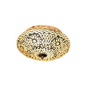Lampe plafond orientale transparente mosaïque, Mimoun