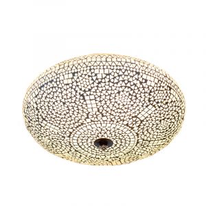Lampe plafond orientale transparente mosaïque, Annas