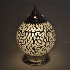 Lampe de table orientale transparente mosaïque, Sabri