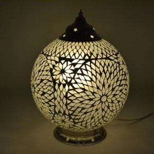 Lampe de table orientale transparente mosaïque, Dalil
