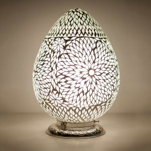 Lampe de table orientale transparente mosaïque, Lara