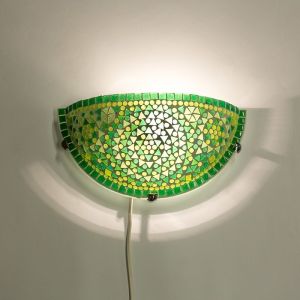 Applique murale orientale verte mosaïque, Haja