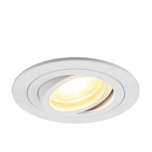 Spot encastré blanc en aluminium, Scott