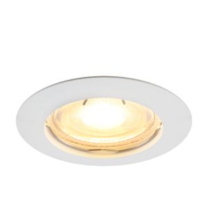 Spot encastré blanc en aluminium, Rudo