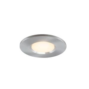 Mini spot encastrable en aluminium argenté, Philomena, 1,5W, 2700K LED, IP44