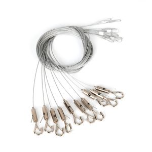 10 câbles de suspension avec crochet, 2m, pour ligne lumineuse Saturn