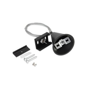 Kit de suspension pour éclairage sur rail triphasé, 1,5 mètres, noir, Pro