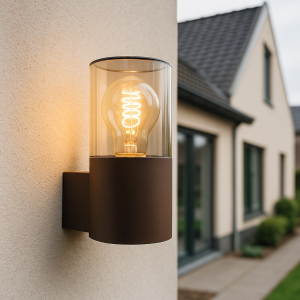 Luminaire extérieur couleur rouille moderne, Sanel, IP44