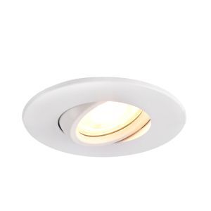 Spot encastré salle de bain blanc moderne, Jill, IP44