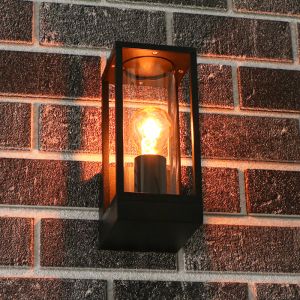 Luminaire extérieur noire en aluminium, Nadja, IP44