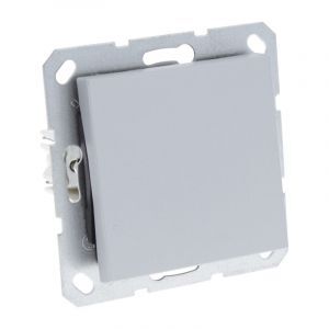 Interrupteur Q-Link S-Line Cross intégré, couleur gris / aluminium