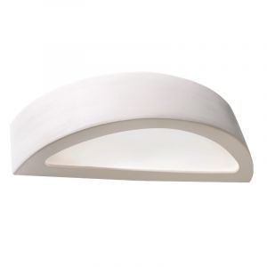 Applique up and down en verre blanche, Fadila