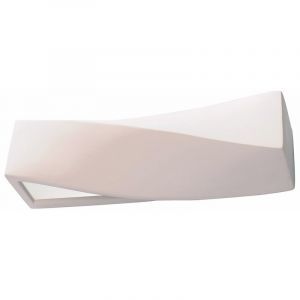 Applique up and down en verre blanche, Annick