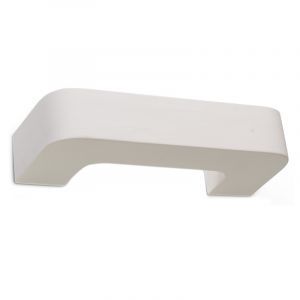 Applique up and down en céramique blanche, Loekie