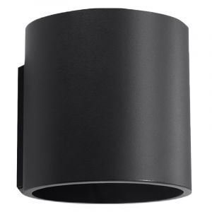 Applique up and down en aluminium noire, Amely