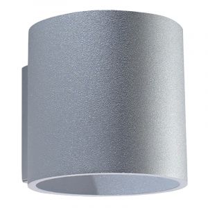 Applique up and down en aluminium grise, Amely