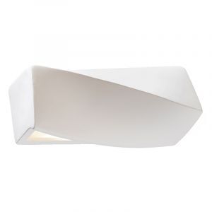 Applique up and down en verre blanche, Annick