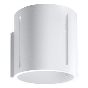 Applique up and down en aluminium blanche, Jamey