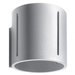 Applique up and down en aluminium grise, Jamey