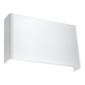 Applique up and down en aluminium blanche, Laetitia
