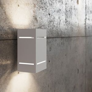 Applique up and down en aluminium blanche, Janien