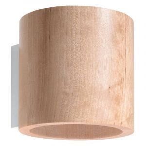 Applique up and down en bois marronne, Amely