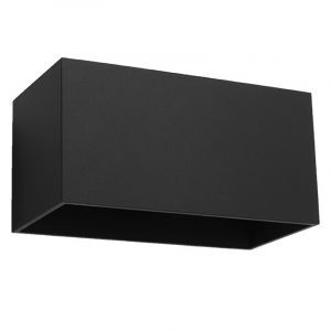 Applique up and down en aluminium noire, Andro