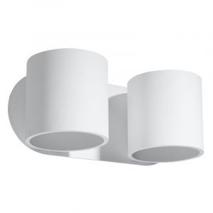 Applique up and down en aluminium blanche, Amely