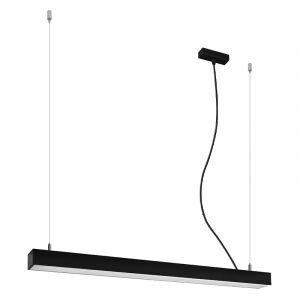 Suspension en aluminium noire, Mascha, 31W, 3000K LED