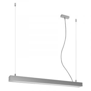 Suspension en aluminium grise, Mascha, 31W, 3000K LED