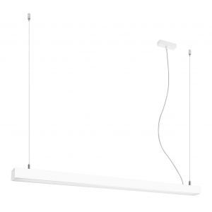 Suspension en aluminium blanche, Mascha, 38W, 3000K LED