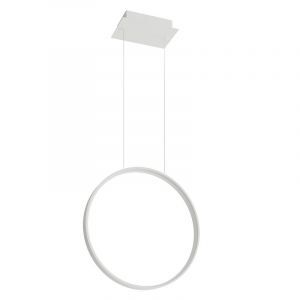 Suspension en aluminium blanche, Ringo, 30W, 3000K LED